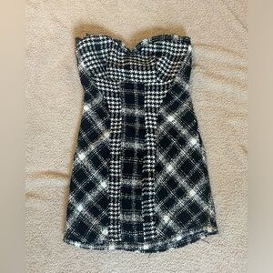 Plaid mini dress